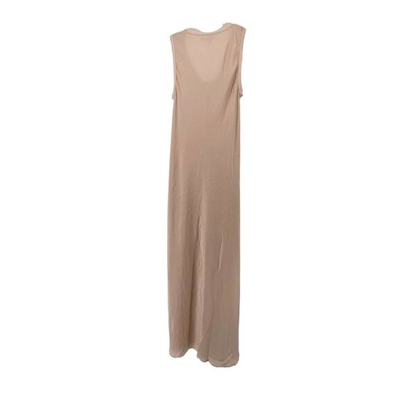 Avec Les Filles Dress Maxi Length Sleeveless Blush Pink Silky Size M Scoop Neck - Picture 4 of 6